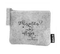 Porte Monnaie en Feutrine Motif Mes Petites Affaires Personnalisable