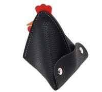 Porte-monnaie en forme de coq - Mini portefeuille créatif en cuir PU en forme d'animal avec boucle pour clés | Petite pochette pour cartes, espèces, clés, écouteurs | sac à main en forme de poule