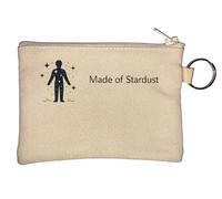 Porte-monnaie en forme de figure humaine en poussière d'étoile Beige