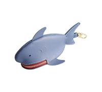 Porte-monnaie en forme de requin - portefeuille, porte-monnaie en peluche avec fermeture éclair | Petit porte-monnaie brodé d'animaux marins et poissons pour femme, porte-monnaie d'animaux marins