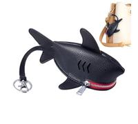 Porte-Monnaie en Forme De Requin Sac à Fermeture Éclair Portable