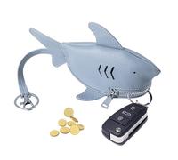 Porte-Monnaie en Forme De Requin Sac à Fermeture Éclair Portable