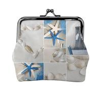 Porte-monnaie en forme d'étoile de mer et phare - Porte-monnaie pour rouge à lèvres - Organisateur d'accessoires cosmétiques pour un usage quotidien, Noir , Taille unique, Pochette à monnaie