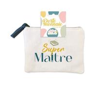 Mayddle Porte-monnaie Gaze de coton Super Maître 12x8.5cm Blanc