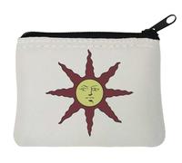 Porte-monnaie en néoprène avec inscription « Praise The Sun » - Blanc - 10 x 11 cm