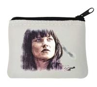 Porte-monnaie en néoprène Motif princesse guerrière Blanc 10 x 11 cm