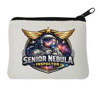 Porte-monnaie en néoprène pour inspecteur de nébuleuse Senior Blanc 10 x 11 cm