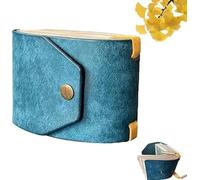Porte-monnaie en papier, clip pour monnaie rapide, porte-monnaie pratique avec fermeture magnétique, petit portefeuille de luxe, rétro, tendance, mini portefeuille pour homme, portefeuille fin, bleu