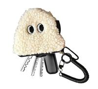 Porte-monnaie en peluche, ergonomique, porte-monnaie - Boules de riz à fermeture éclair élégante avec poche pour monnaie, pour casque rouge à lèvres câble de données, sac de rangement | Utilité