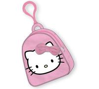 Porte-monnaie en peluche Hello Kitty - Porte-monnaie souple avec design officiel Hello Kitty, fermeture éclair et taille compacte pour ranger les pièces, billets ou petits accessoires pour enfants