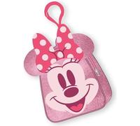 Porte-monnaie en peluche Minnie - Porte-monnaie pour enfant doux avec motif Minnie Mouse, fermeture éclair sûre et taille portable pour ranger de l'argent ou des accessoires avec style Disney, Minnie