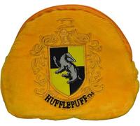 Porte-monnaie en peluche Poufsouffle sous licence Harry Potter avec logo brodé Poufsouffle sur le devant et broderie Poufsouffle au dos, couleur jaune marguerite, jaune, Size Height 11CM, Width 2CM