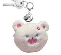 Porte-Monnaie en Peluche, Sacs à Monnaie pour, Sac à Main en Peluche avec Porte-clés Animal de Bande dessinée, Portefeuilles Porte-Monnaie Porte-clés Sac à Dos Décoration pour Ragz