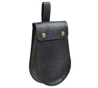 Porte-monnaie en polyuréthane avec plusieurs compartiments, Noir , Beauté | Cuir PU résistant aux déchirures pour Halloween, accessoire de jeu de rôle, essentiel pour le voyage