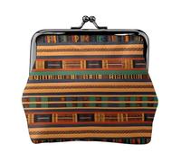 Porte-monnaie en tissage africain, petit kit de voyage, pochette de rangement pour week-end et voyages d'affaires, Noir , Taille unique, Pochette à monnaie