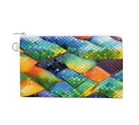 Porte-monnaie en toile avec carte de tarot mystique soleil et lune pour femme - Petit portefeuille fin avec fermeture éclair et porte-clés - Joli sac à monnaie - Petite pochette à fermeture éclair