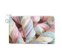 Porte-monnaie en toile avec fermeture éclair Motif paresseux, Tas de guimauves, Taille unique, Fleurs et animaux