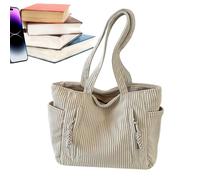 Porte-monnaie en velours côtelé pour femme - Grands sacs fourre-tout en velours côtelé - Sac à main en velours côtelé léger - Sac à provisions en velours côtelé - Sacs à bandoulière de voyage