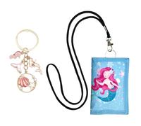 Porte Monnaie Enfant, Portefeuille Pour Enfants Mermaid, Porte Monnaie Fille, Porte Monnaie Femmes, Portefeuille Pliable Pour Enfants Portefeuille Porte-Monnaie De Voyage (Bleu Lac)