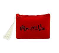 Porte Monnaie et cles Rouge ma Vie