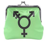 Porte-monnaie et pochettes en cuir avec drapeau israélien de la fierté transgenre pour pièces de monnaie, drapeau israélien, identité sexuelle, classique, Drapeau de la fierté transgenre israélienne