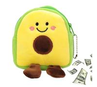 Porte-Monnaie Et Pochettes - Porte-Monnaie Avocat en Peluche | Portefeuille, Mini Pochette Portable pour Pièces, Cartes, Clés, Rouge À Lèvres, Accessoire Mignon Femmes, and Voyage