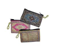 Porte-monnaie ethnique avec imprimé 15 cm x 9 cm. 1 grande poche zippée pour ranger ce que vous préférez. Couleurs vives et joyeuses, 3, Talla unica, Ethnique