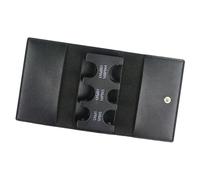 Porte-monnaie - Étui à monnaie en cuir durable à trois volets | Mini portefeuille multifonction portable pour espèces et cartes | Accessoire cadeau élégant pour les couples, les voyages ou une