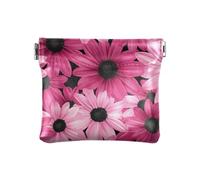 Porte-monnaie fantaisie en cuir PU Blush Daisy pour femme, Blush Daisy, 1 size, Moderne