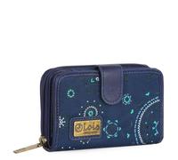 Lois - Portefeuille Multi Rangement Femme Blocage RFID, Tendance Bleu Marine