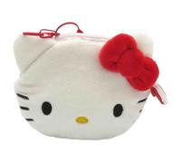CyP Brands – Porte-monnaie Hello Kitty Sanrio 3D visage Kuromi peluche noir/blanc produit officiel