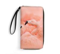 Porte Monnaie Femme Flamants Roses Cuir Portefeuille Exquis Bourse Pochette Mignonne Fille Pochette pour La Fille, Garcon, Ami