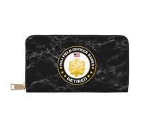 Porte Monnaie Femme Grades des Officiers De L'Armée Américaine À La Retraite Femme Pouch Bourse Original Retro Cuir Portefeuille Élégant Bourse Pochette pour Ami, Femme, Homme