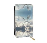 Porte Monnaie Femme Impression De Dragon Dragon Femme Pouch Bourse Élégant Porte-Feuille en Cuire Souple Coin Purse Wallet pour Ami, Amoureux, Femme