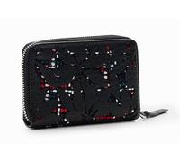 Porte-monnaie femme noir - Pratique avec poche monnaie & poches pour cartes, taille : UNI Couleur : Nero