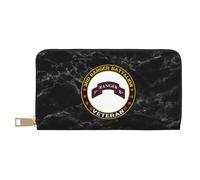 Porte Monnaie Femme Vétéran du 3E Bataillon De L'Armée Américaine Coin Purse Wallet Élégant Porte-Feuille en Cuire avec Compartiment À Monnaie Fille Pochette pour Homme, Meilleur Cadeau, Garcon