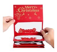 Porte-monnaie festif en papier blanc pour rassemblements saisonniers, artisanat respectueux de l'environnement, accents faits à la main, enveloppe personnalisée pour carte de Noël