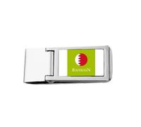 Porte-monnaie fin en acier inoxydable avec drapeau du Bahreïn - Golfe Persique