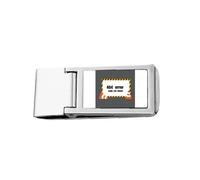 Porte-monnaie fin en acier inoxydable avec logo 404 - Page d'erreur introuvable