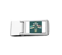 Porte-monnaie fin en acier inoxydable avec logo « Throw Away The Cigarette »