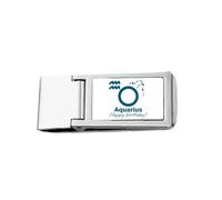 Porte-monnaie fin en acier inoxydable avec pince à billets Motif constellation Fate