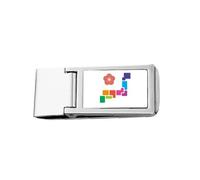 Porte-monnaie fin en acier inoxydable Motif fleurs de cerisier Tokyo City Achievement Culture