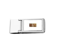 Porte-monnaie fin en acier inoxydable pour encouragement de richesse, espoir, qualité