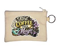 Porte-monnaie First Coffee Then Magic - Beige