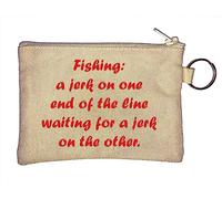 Porte-monnaie « Fishing a Jerk on one end the line Waiting for a Jerk on the other » - Beige