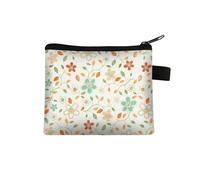 Porte Monnaie Fleurs Beige Petite Trousse Maquillage Trousse Maquillage Femme De Voyage pour Femme Portable Trousse De Maquillage Cosmétique Organiseur,Trousse De Toilette Fille