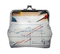 Porte-monnaie Formule mathématique, petite pochette de rangement pour week-end et voyages d'affaires, Noir , Taille unique, Pochette à monnaie