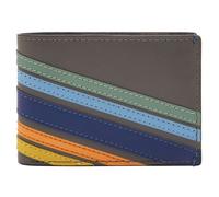 Porte-monnaie FOSSIL Bronson FPW Bifold Wallet Stripe [163805] - Gris - Cuir - Design plat