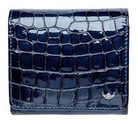 Porte-monnaie - GOLDEN HEAD - Cayenne - Cuir croco - Protection RFID - Bleu