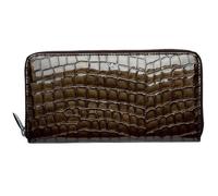 Porte-monnaie Golden Head - Cuir toffee - Protection RFID - 20 cm